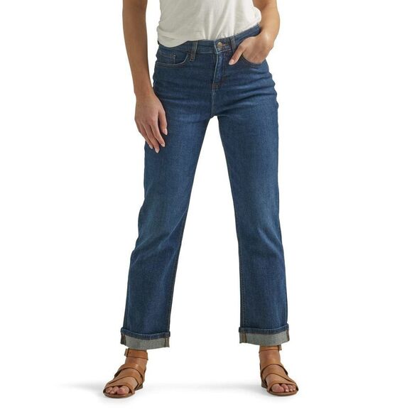 Lee Women's Mid Rise Boyfriend Jean 16 Inner Strength - Picture 1 of 6